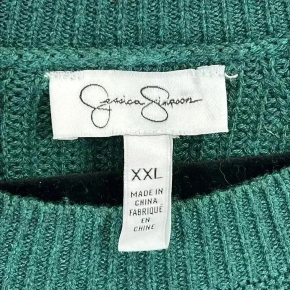 Jessica Simpson Women’s Sweater Plus Size XXL
Dark Forrest Green Ribbed Knit - Picture 2 of 9